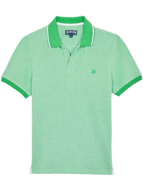 Vilebrequin organic cotton polo shirt Green PLTAN300