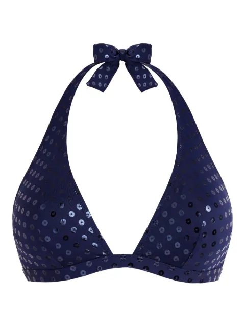Vilebrequin Relief Sparkling bikini top Blue FLCCH871