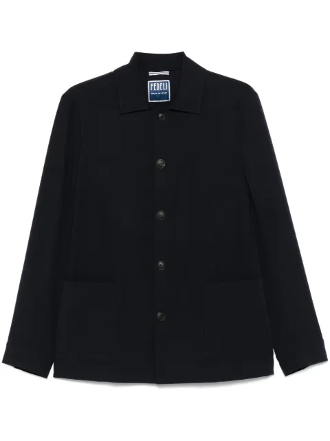 Fedeli shirt jacket Blue 8UE00424