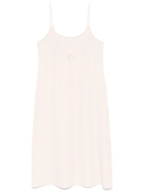 Simone Rocha bow slip midi dress Neutrals 74050514