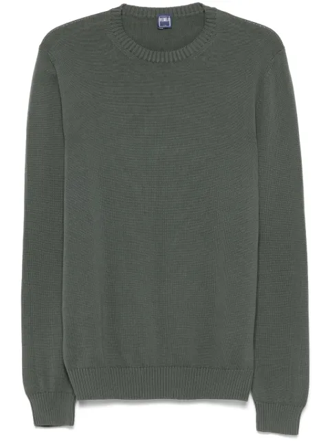 Fedeli cotton sweater Green 8UED5902