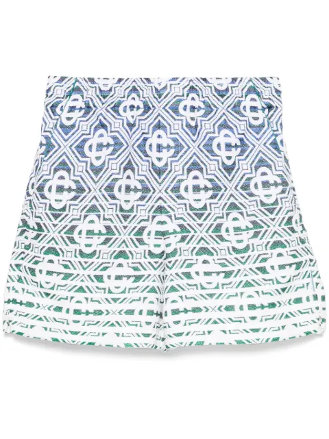 Casablanca monogram-gradient towelling shorts Neutrals MPS25JTR23201
