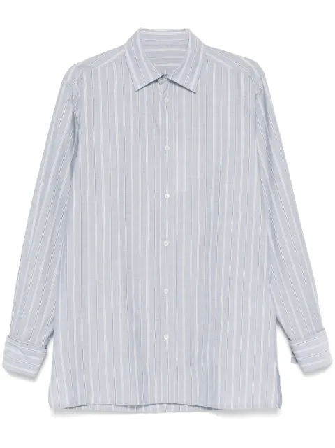 Maison Margiela candy-striped shirt Blue S50DT0048M35281