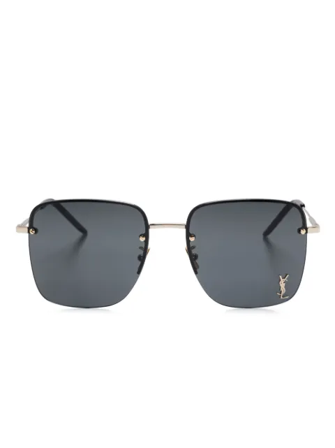 Saint Laurent Eyewear square-frame sunglasses Gold SL312M