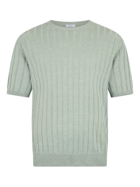 Boglioli ribbed-knit T-shirt Green 91555SB5808