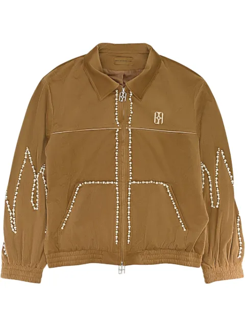 BIRTH OF ROYAL CHILD Flame Pearl velvet "Brown" track jacket Brown BC24FWJK07