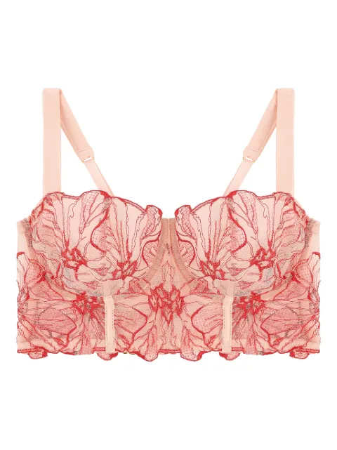 Fleur Of England Rosa longline bra Pink ROSALONGLINEBRA