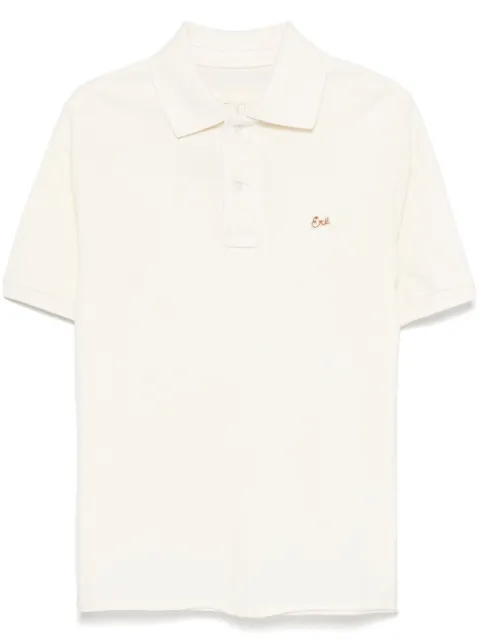 ERL logo-patch polo shirt Neutrals ERL10T004