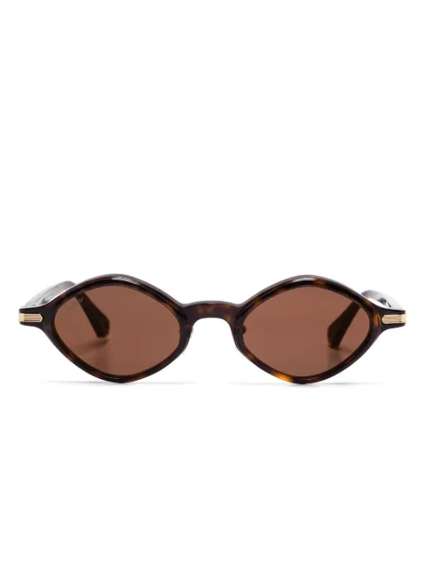 Cartier Eyewear geometric-frame sunglasses Brown CT0540S002