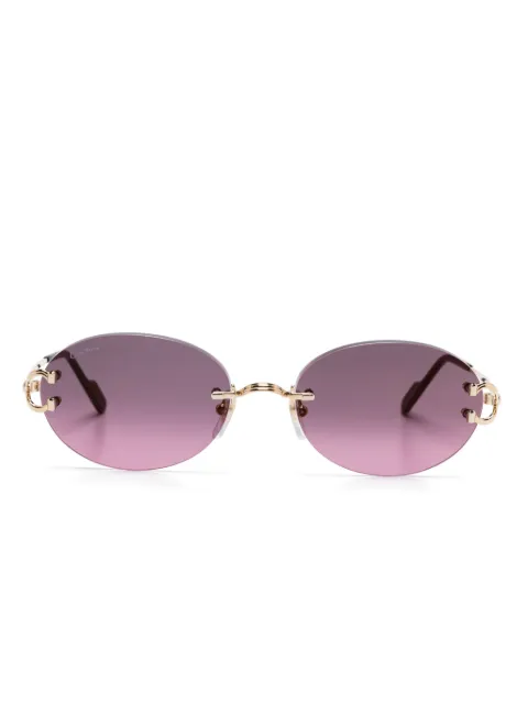 Cartier Eyewear oval-frame sunglasses Gold CT0551S004