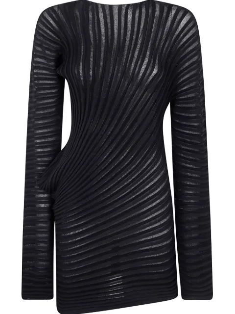 Issey Miyake pleated top Black IM56KN823
