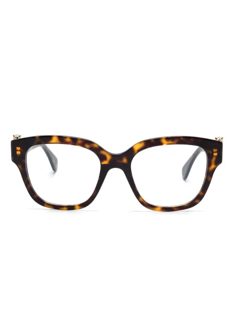Cartier Eyewear Panthère tortoiseshell-effect glasses Brown CT0566O
