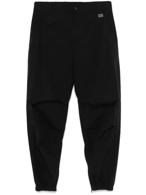 Dolce & Gabbana logo-plaque tapered trousers Black GP0L8TFUEFJ
