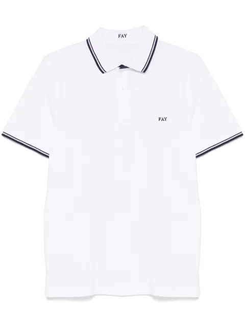 Fay piqué polo shirt White NPMB250140S