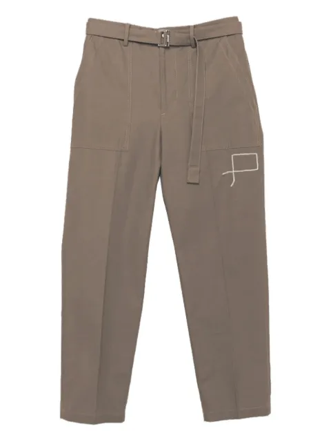 sacai belted trousers Neutrals 2503696M