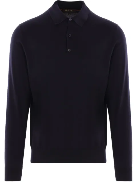 Loro Piana Ice Wish polo shirt Blue FAO9899