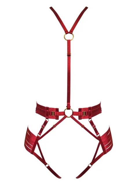 Bordelle strap harness Red SIGNATUREREDSTRAPBODYHARNESS