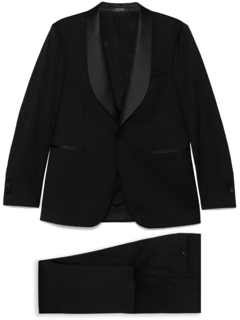 Tagliatore satin-lapel wool tuxedo Black SFNJ18A01060001