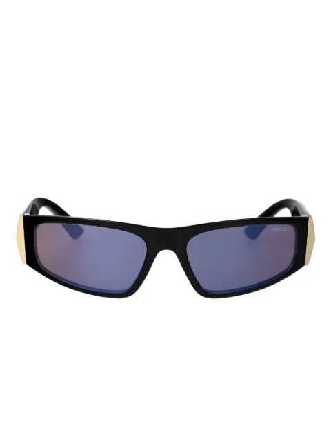 Jimmy Choo Eyewear logo-print sunglasses Black 0JC6001U50592S