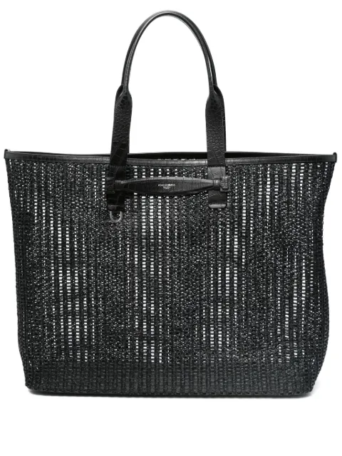 Dolce & Gabbana interwoven-design tote bag Black BM2453A9O94