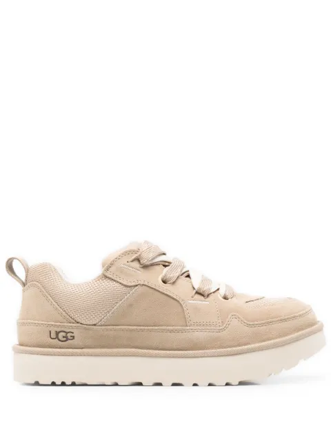 UGG Lo Lowmel lace-up engraved logo sneakers Neutrals 1169493