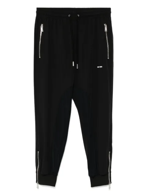 TEAM WANG design The Original 1 mid-rise track pants Black TWOG02B020