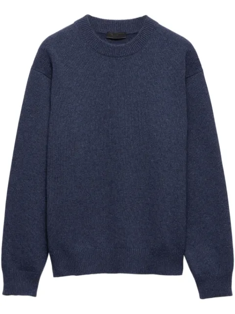 Prada logo-embroidered jumper Blue UMB674S23216ZJ