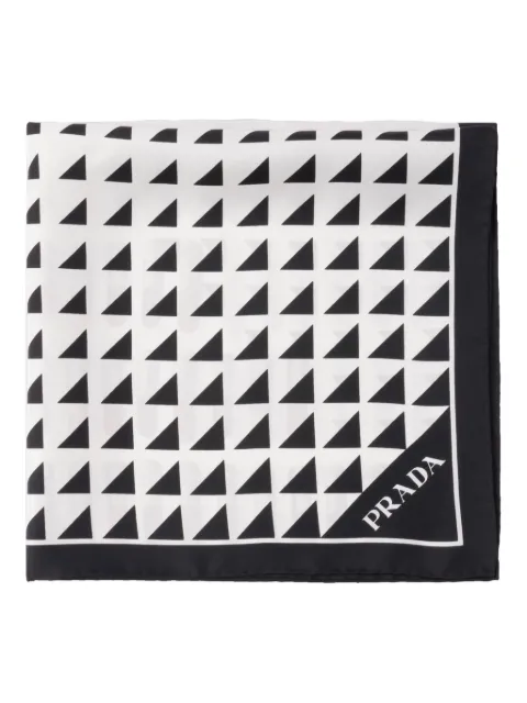 Prada printed silk scarf Black 1FF0042C7F