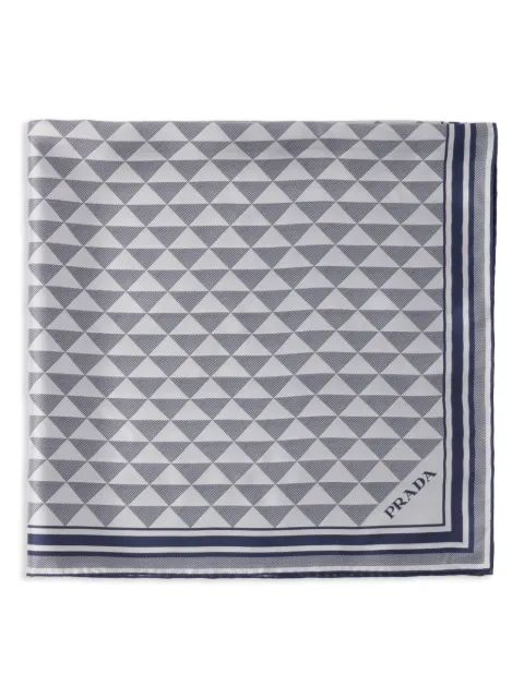 Prada printed silk scarf Blue 1FF0012C81