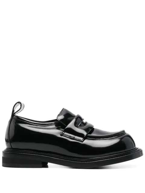 Moschino patent-leather loafers Black MA10734C1MMJ0