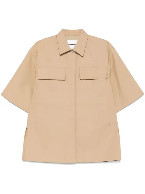 JIL SANDER+ cotton shirt Brown J40DL0158J45296