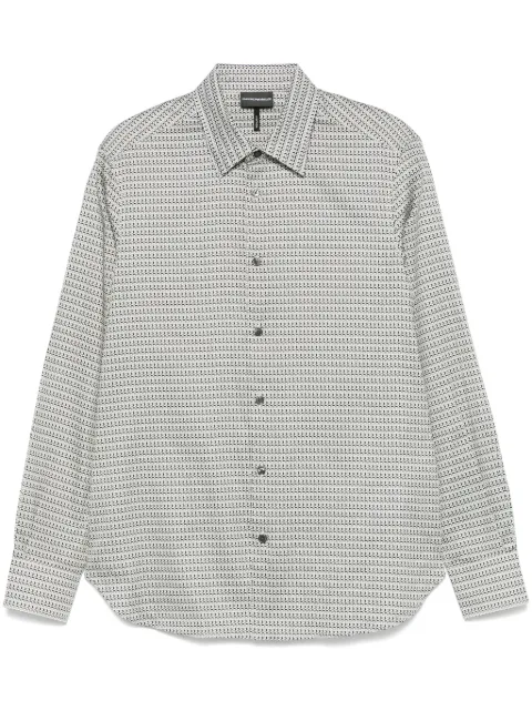 Emporio Armani geometric-print shirt White EM001537AF14130