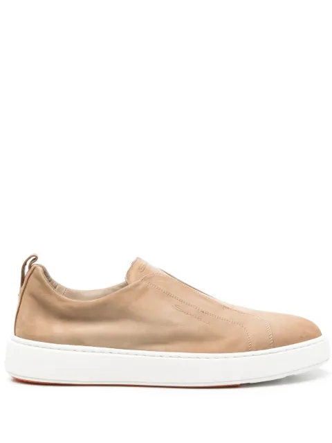 Santoni suede loafers Neutrals MBCD21995BARTFEHE10