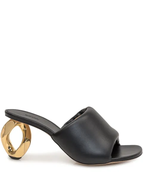 JW Anderson chain heel sandals Black SN0076LA0161