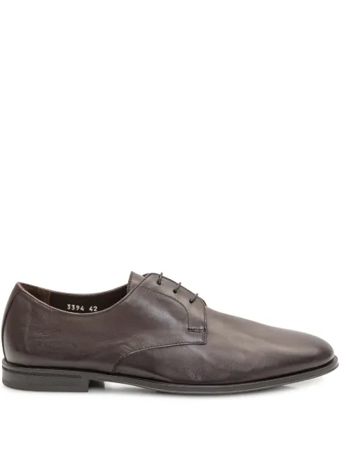 Doucal's Boston leather derby shoes Brown DU3394N0TTUZ216TM03