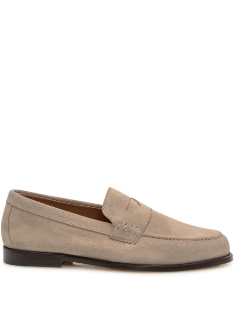 Doucal's penny-slot suede loafers Neutrals DU3397MARIUY009MC15