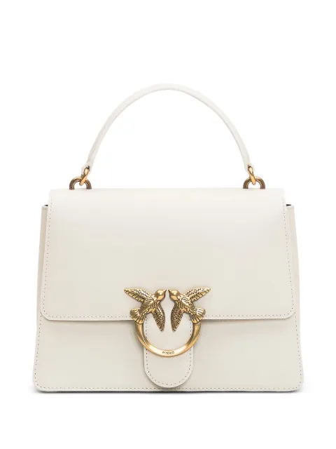 PINKO medium Love leather tote bag White 100066A0F1