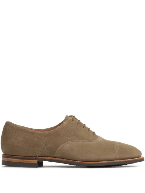 Crockett & Jones suede Oxford shoes Neutrals TRESCO20416ASPLITSUEDE