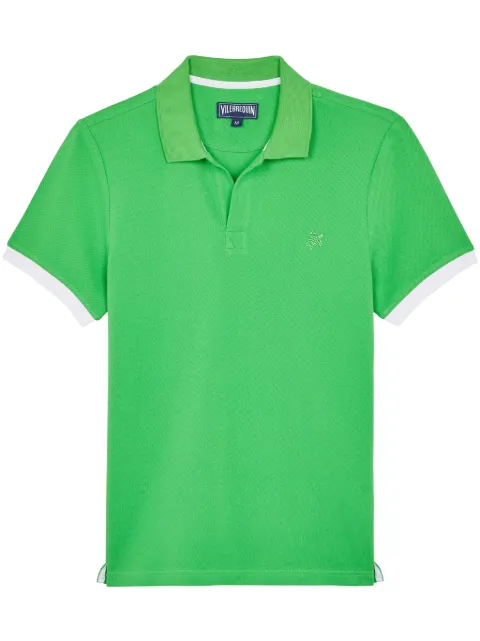 Vilebrequin cotton piqué T-shirt Green PLTAN100