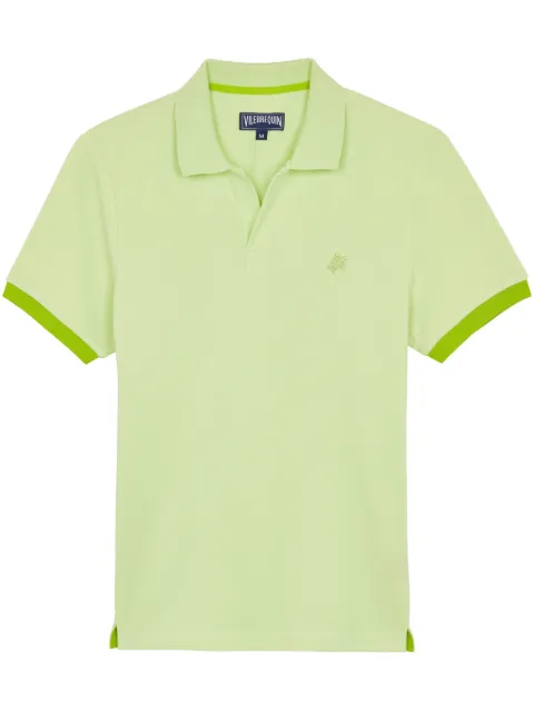 Vilebrequin cotton piqué T-shirt Green PLTAN100