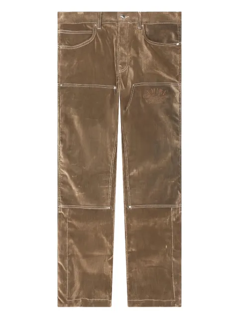 AMIRI velvet cargo pants Brown PS24MDF017