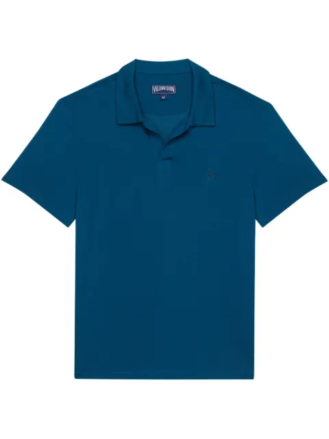 Vilebrequin embroidered-logo polo shirt Blue PRLH9R02