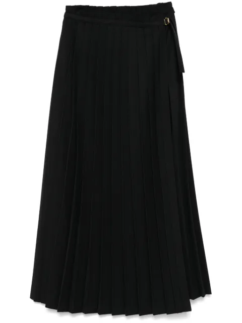AMI Paris pleated maxi skirt Black FSK313PL0012