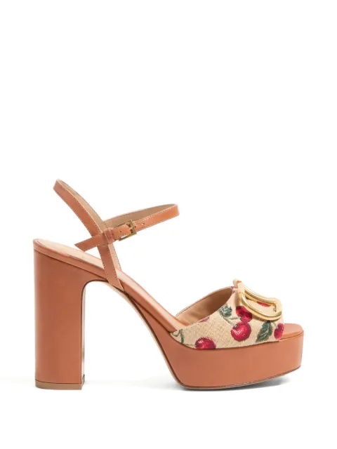 Valentino Garavani VLogo signature Cherryfic platform sandal 115mm Neutrals WS0FG2NNX