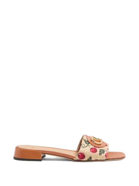 Valentino Garavani VLogo signature Cherryfic slide sandal 20mm Neutrals WS0LT0NNX