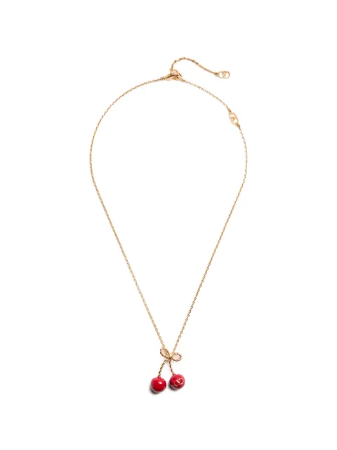 Valentino Garavani cherry-motif necklace Gold WJ0Z81MJP