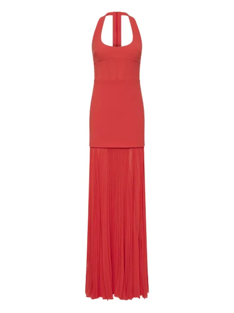 Rebecca Vallance Empress halterneck dress Orange 25021098