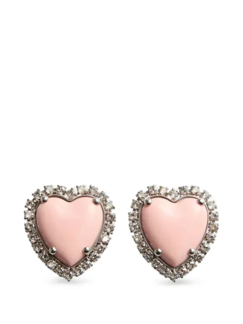 Valentino Garavani Coeur Hyperbole clip-on earrings Silver WJ0Z47CEL
