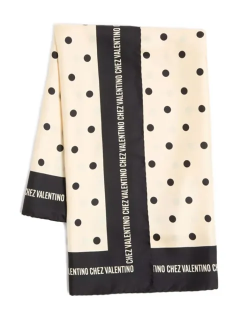 Valentino Garavani Chez silk scarf Neutrals WEI114WFM