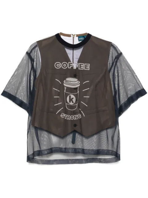Kolor graphic-print top Blue 25SCLT05210